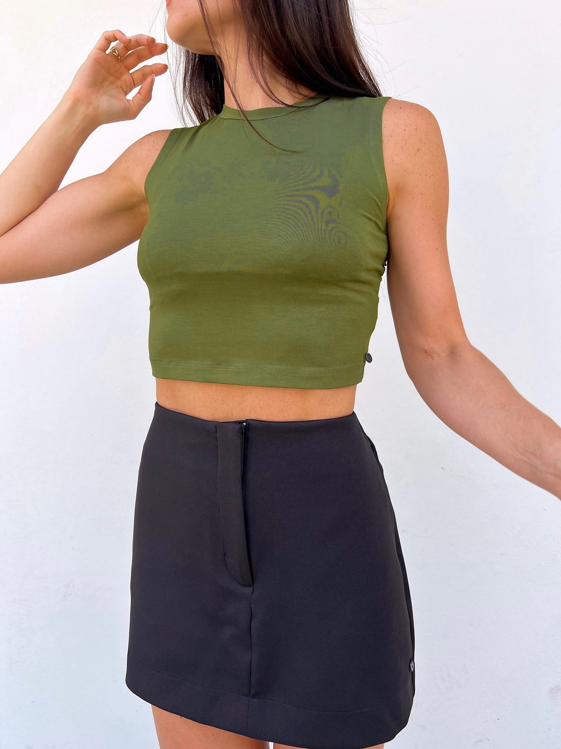 Shorts Saia Penélope Preto - Mini Moni