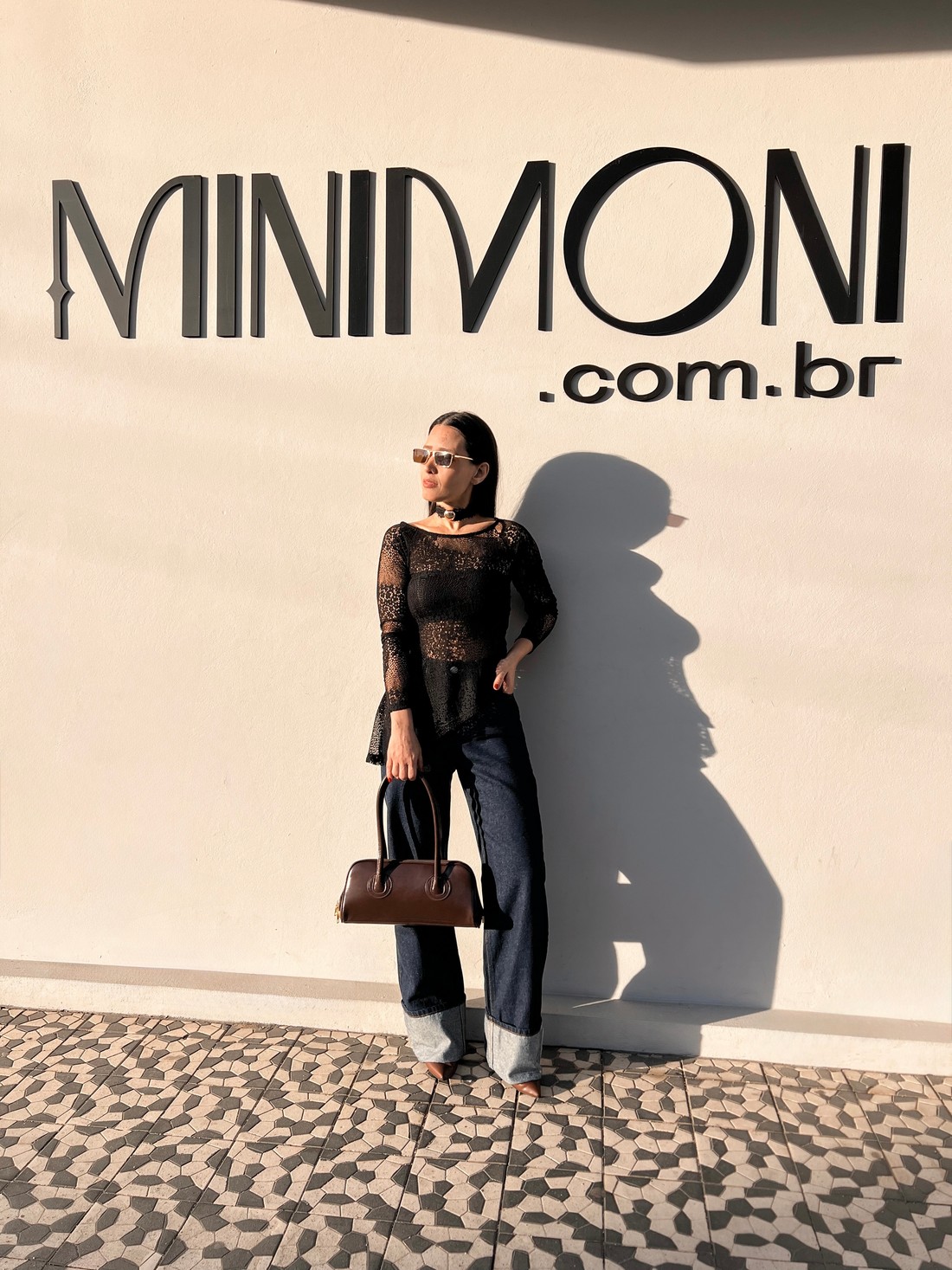 Blusa Renda Preta Miranda - MiniMoni Blusa Renda Preta Miranda - MiniMoni