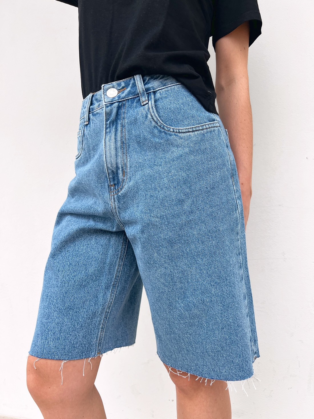 Bermuda Jorts Feminina Denim Antônia - Mini Moni