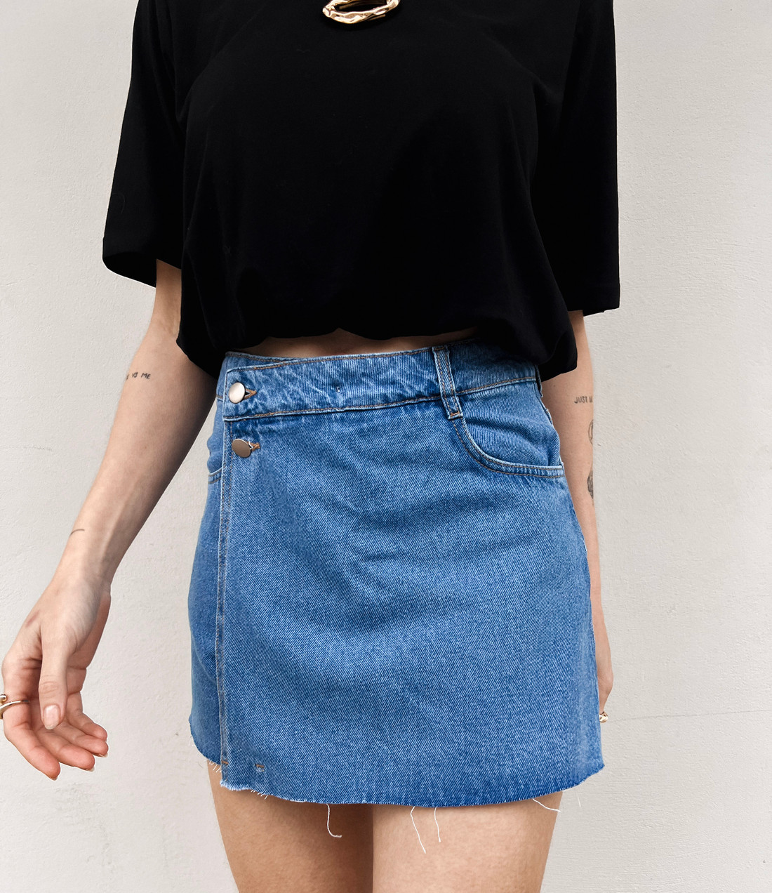 Shorts Saia Denim Olivia - Mini Moni Shorts Saia Denim Olivia - Mini Moni