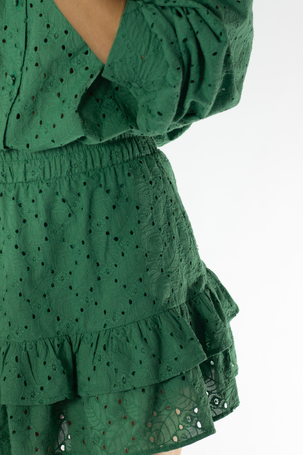 Shorts Saia Verde de Laise Thais - Mini Moni