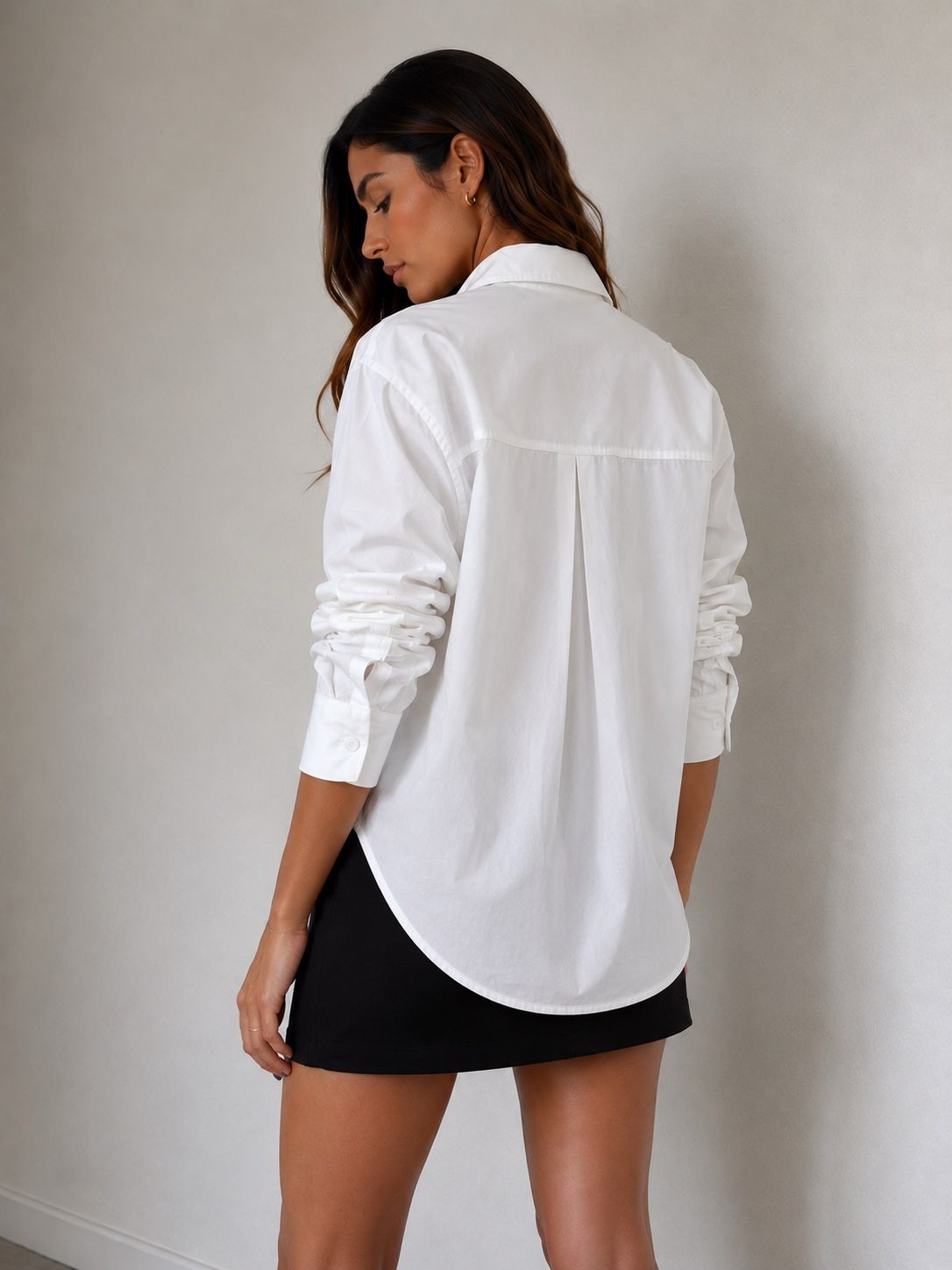 Camisa Sarjinha Branco Helen - MiniMoni Camisa Sarjinha Branco Helen - MiniMoni