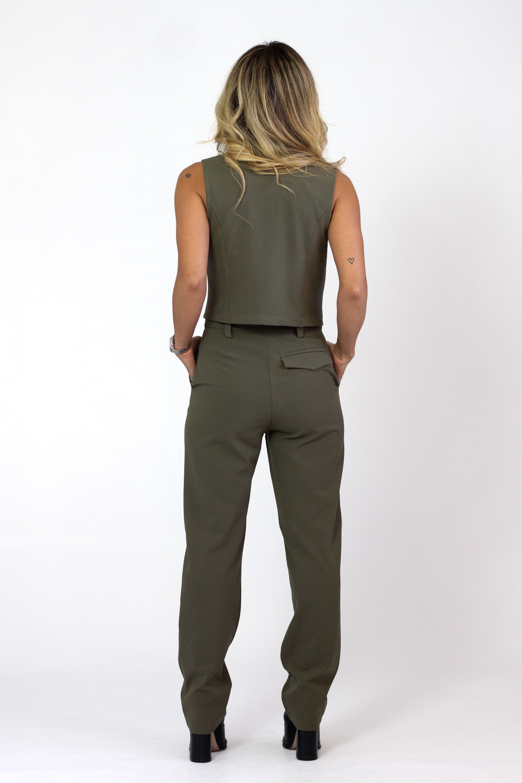 Colete de Alfaiataria Jeorgia Verde - Mini Moni