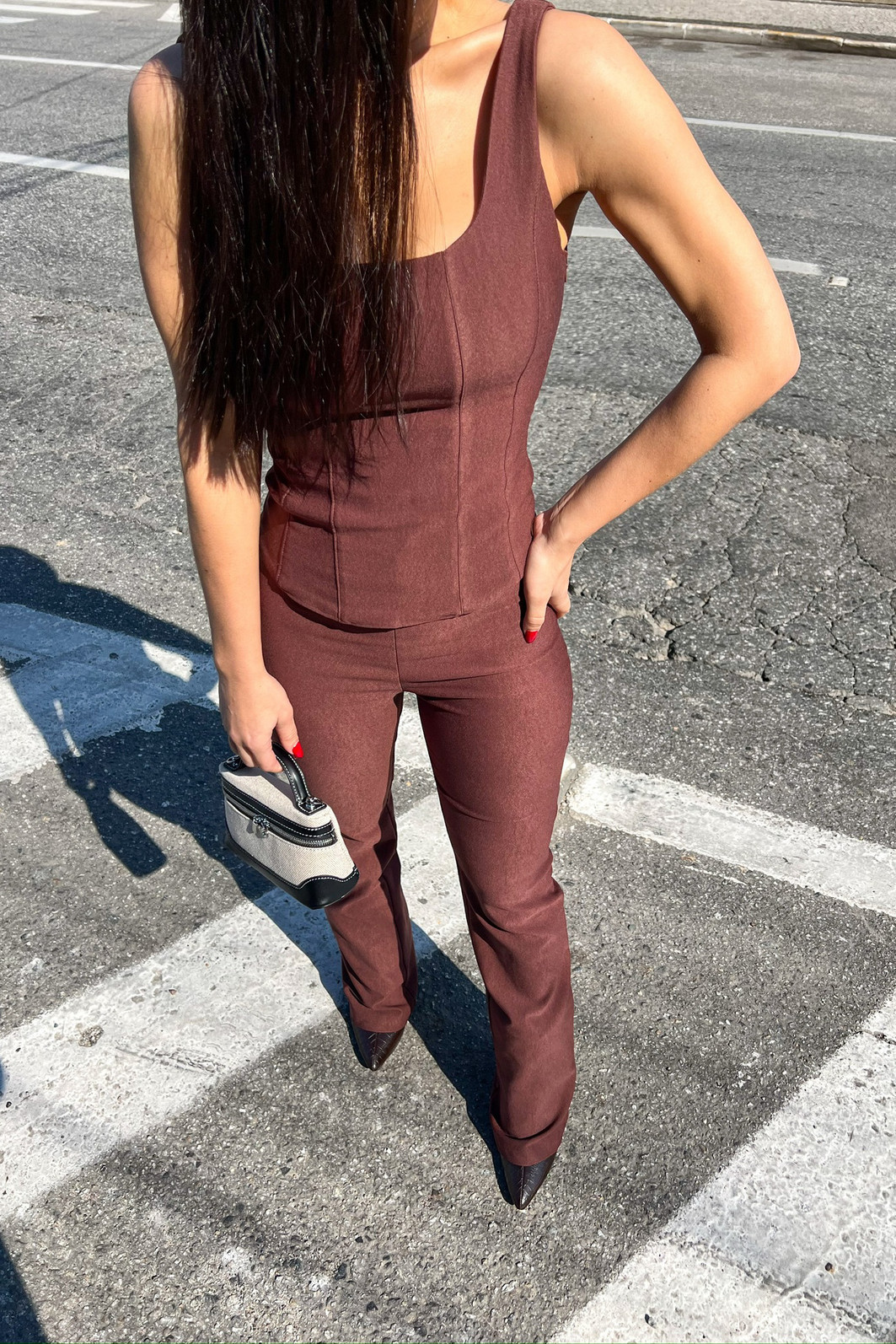 Corset Pandora Marrom - Mini Moni