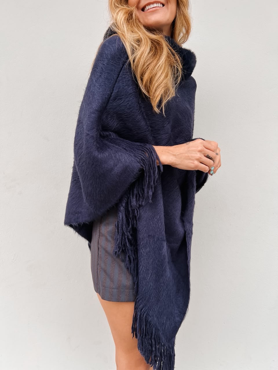 Poncho Azul Anita - MiniMoni Poncho Azul Anita - MiniMoni