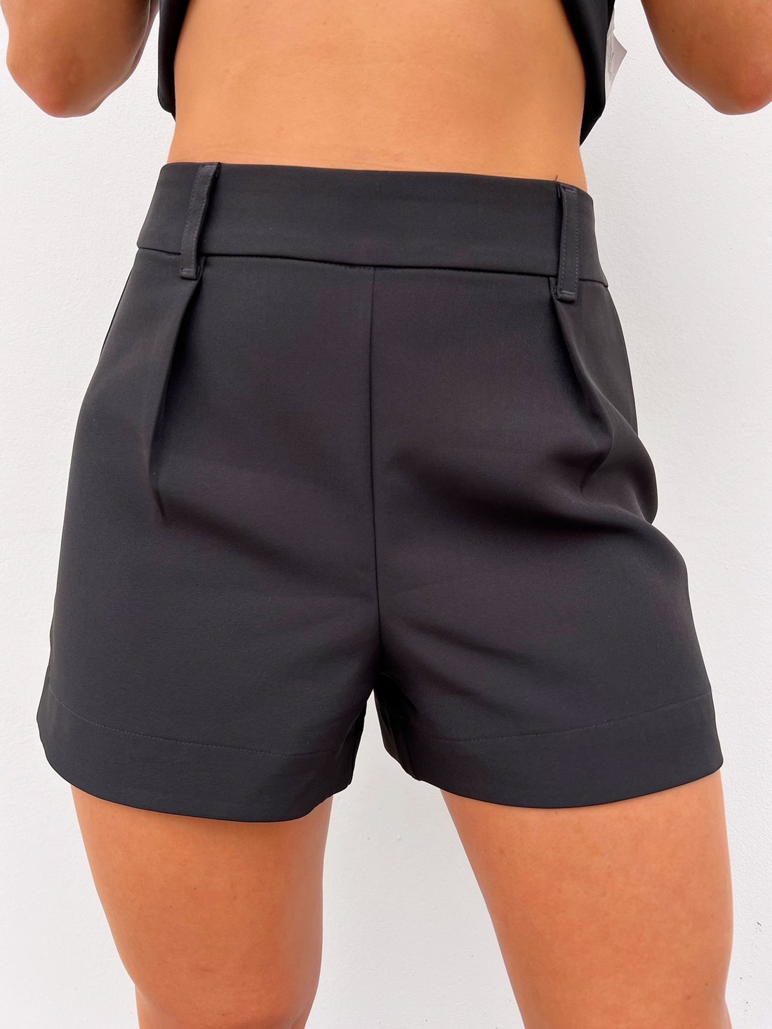 Shorts Preto Alfaiataria Marina Shorts Preto Alfaiataria Marina