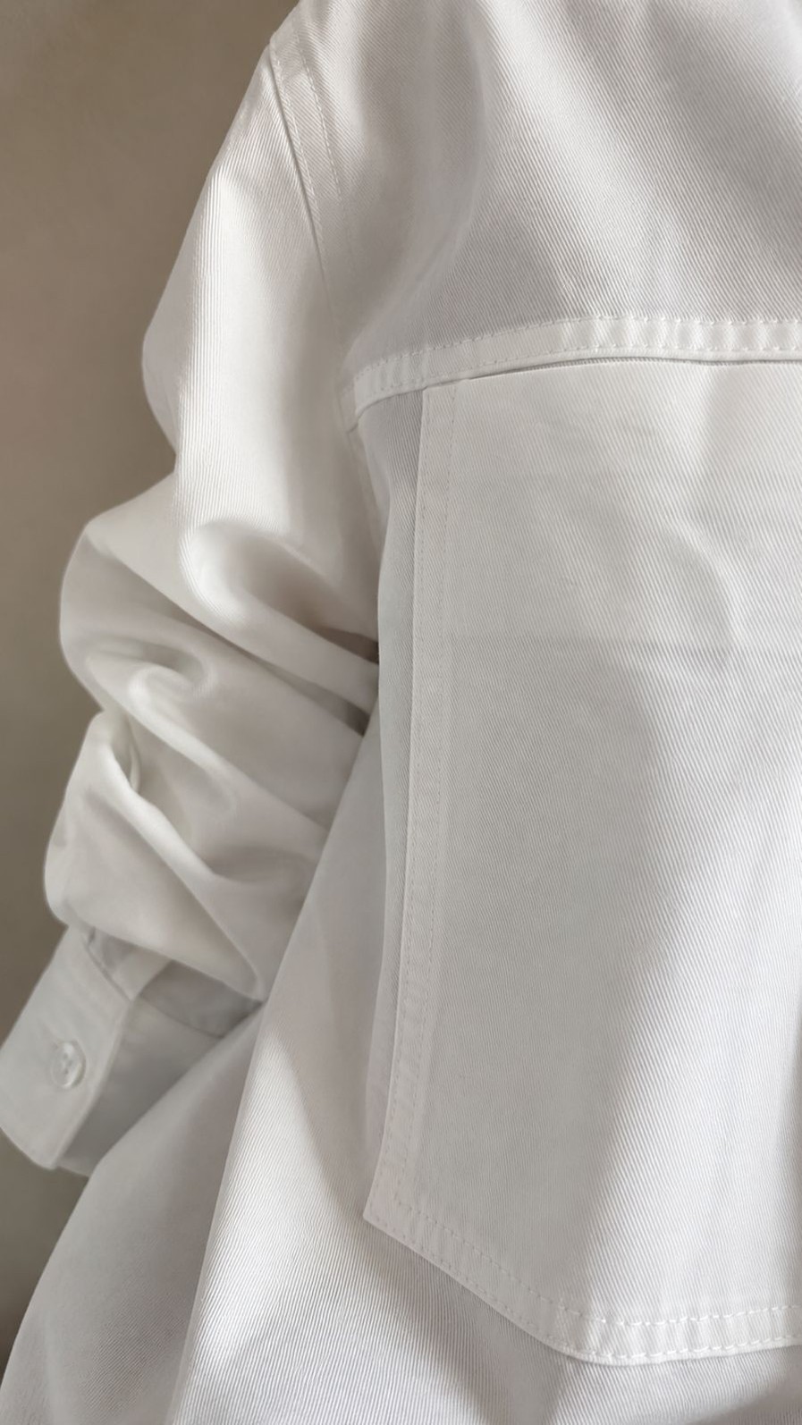 Camisa Sarjinha Branco Helen - MiniMoni Camisa Sarjinha Branco Helen - MiniMoni