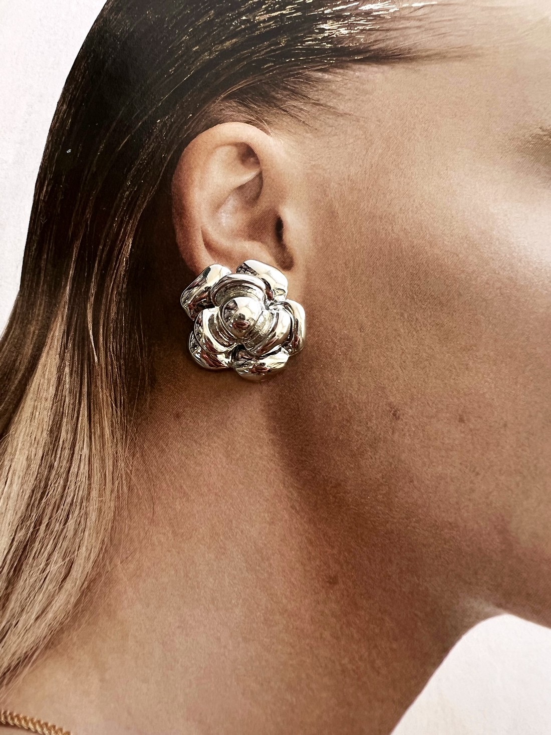 Brinco Flor CC Prata