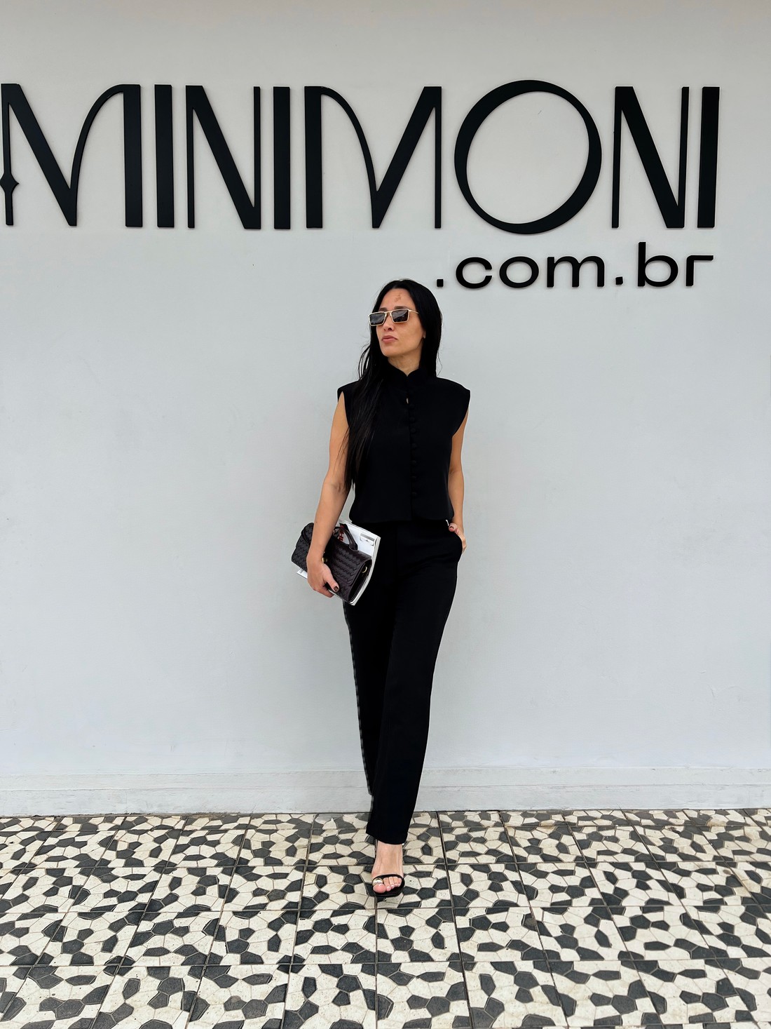 Calça Alfaiataria Preta Isadora - MiniMoni