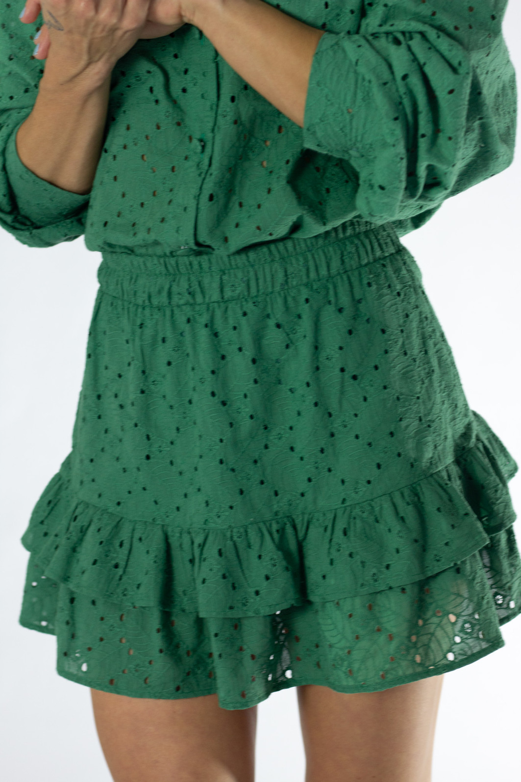 Shorts Saia Verde de Laise Thais - Mini Moni