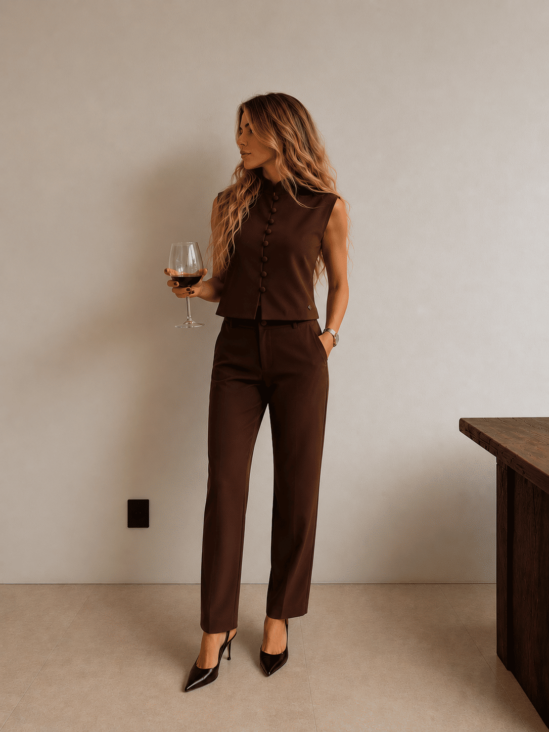 Calça Alfaiataria Cacau Isadora - MiniMoni Calça Alfaiataria Cacau Isadora - MiniMoni
