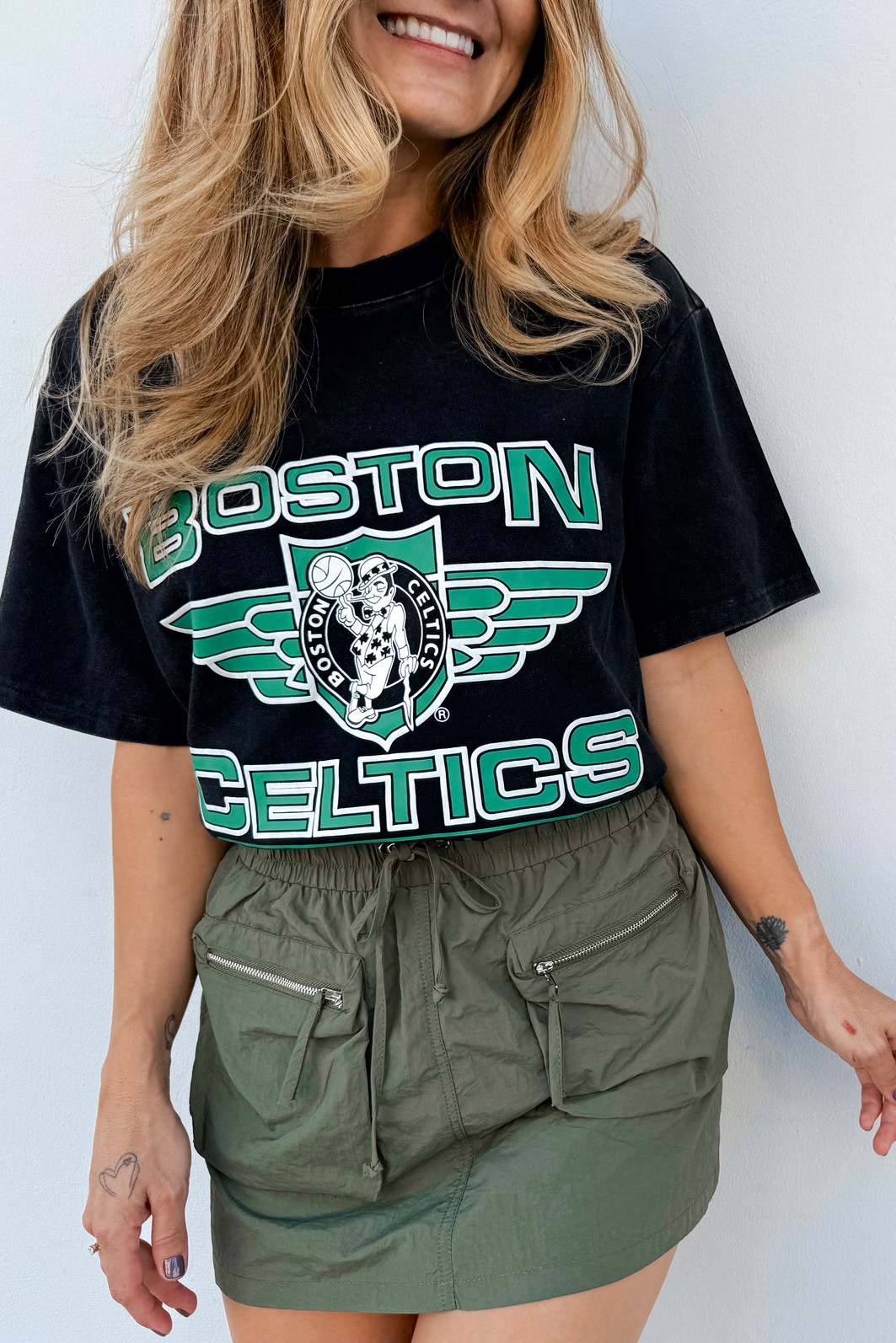 Shorts Saia Verde Mia - MiniMoni