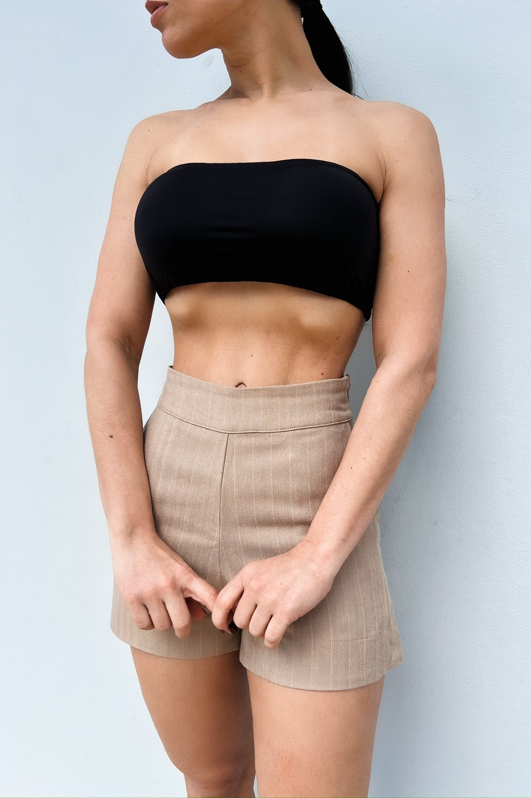 Top Faixa Preto Lola - MiniMoni Top Faixa Preto Lola - MiniMoni