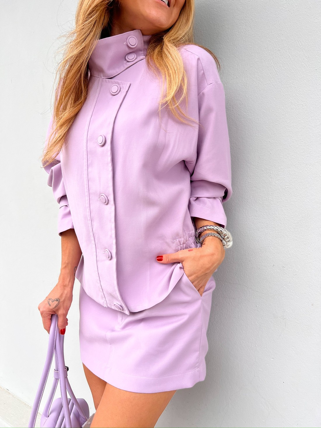 Jaqueta Lilas Liz - MiniMoni Jaqueta Lilas Liz - MiniMoni