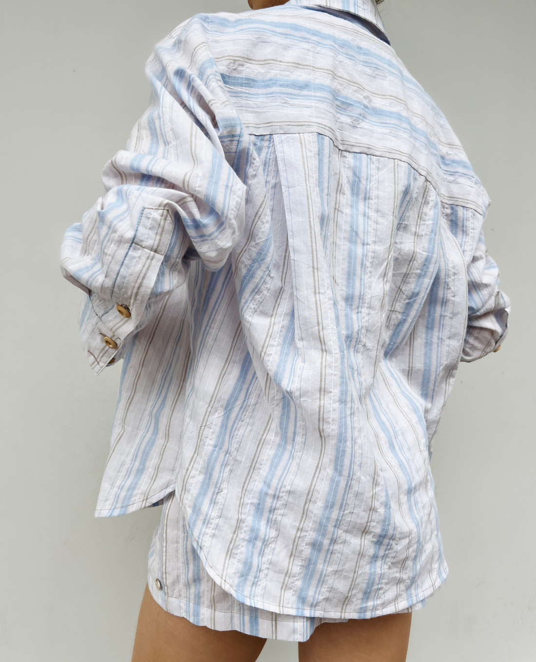 Maxi Camisa De Listras Feminina Tami - Mini Moni