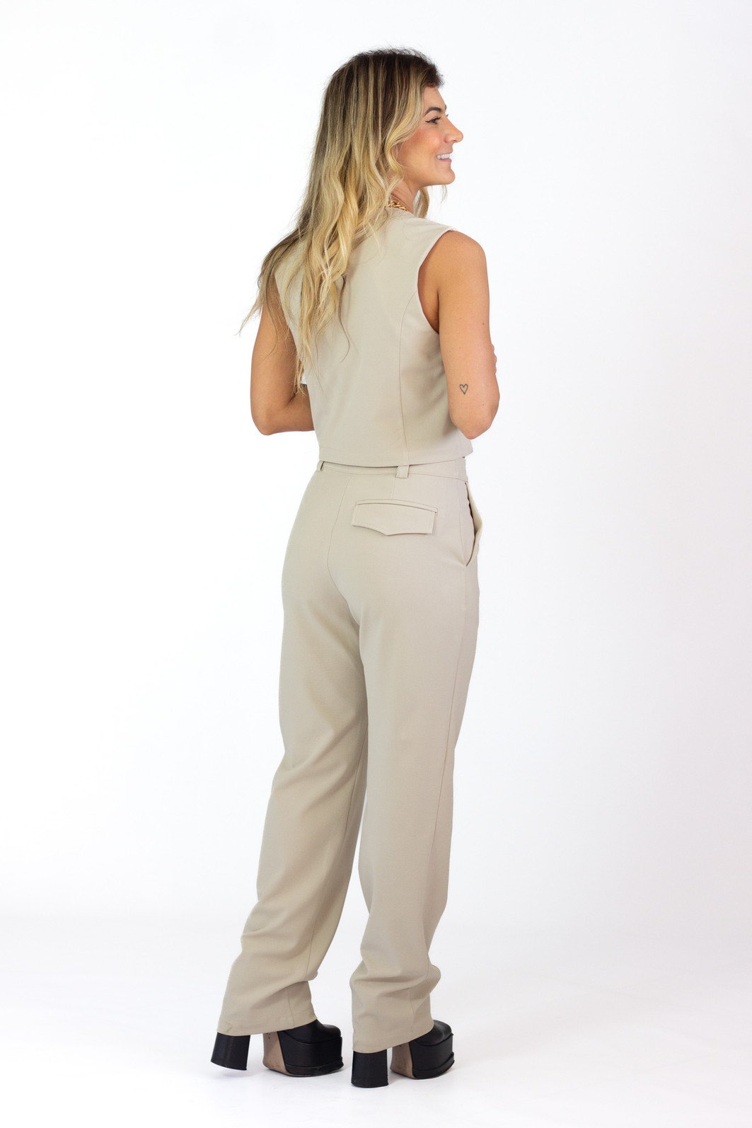 Calça de Alfaiataria Jeorgia Fendi - Mini Moni