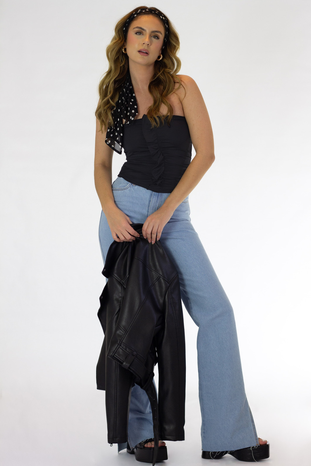 Calça Denim Media Pri - Mini Moni Calça Denim Media Pri - Mini Moni