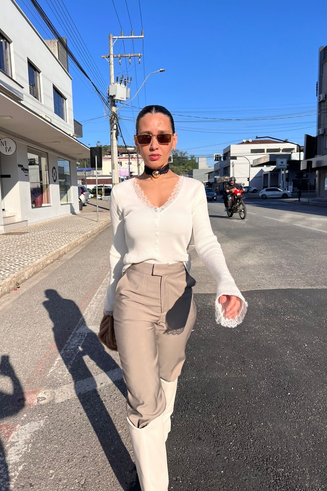 Blusa Off  Lã Eleonora- MiniMoni