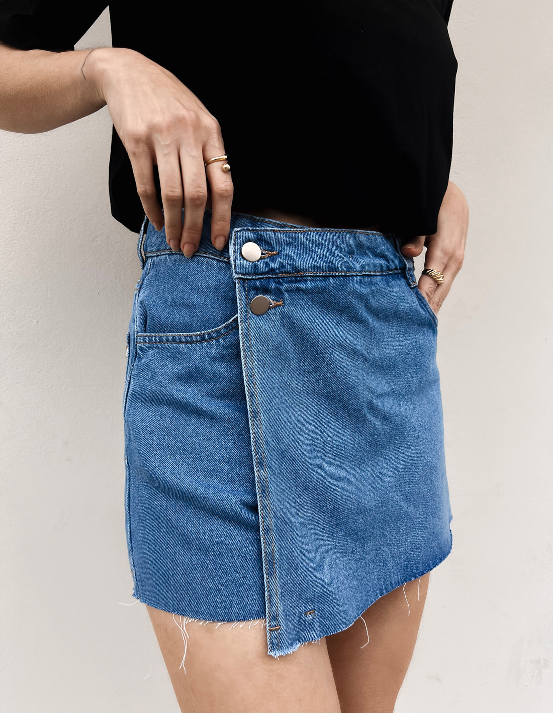Shorts Saia Denim Olivia - Mini Moni Shorts Saia Denim Olivia - Mini Moni