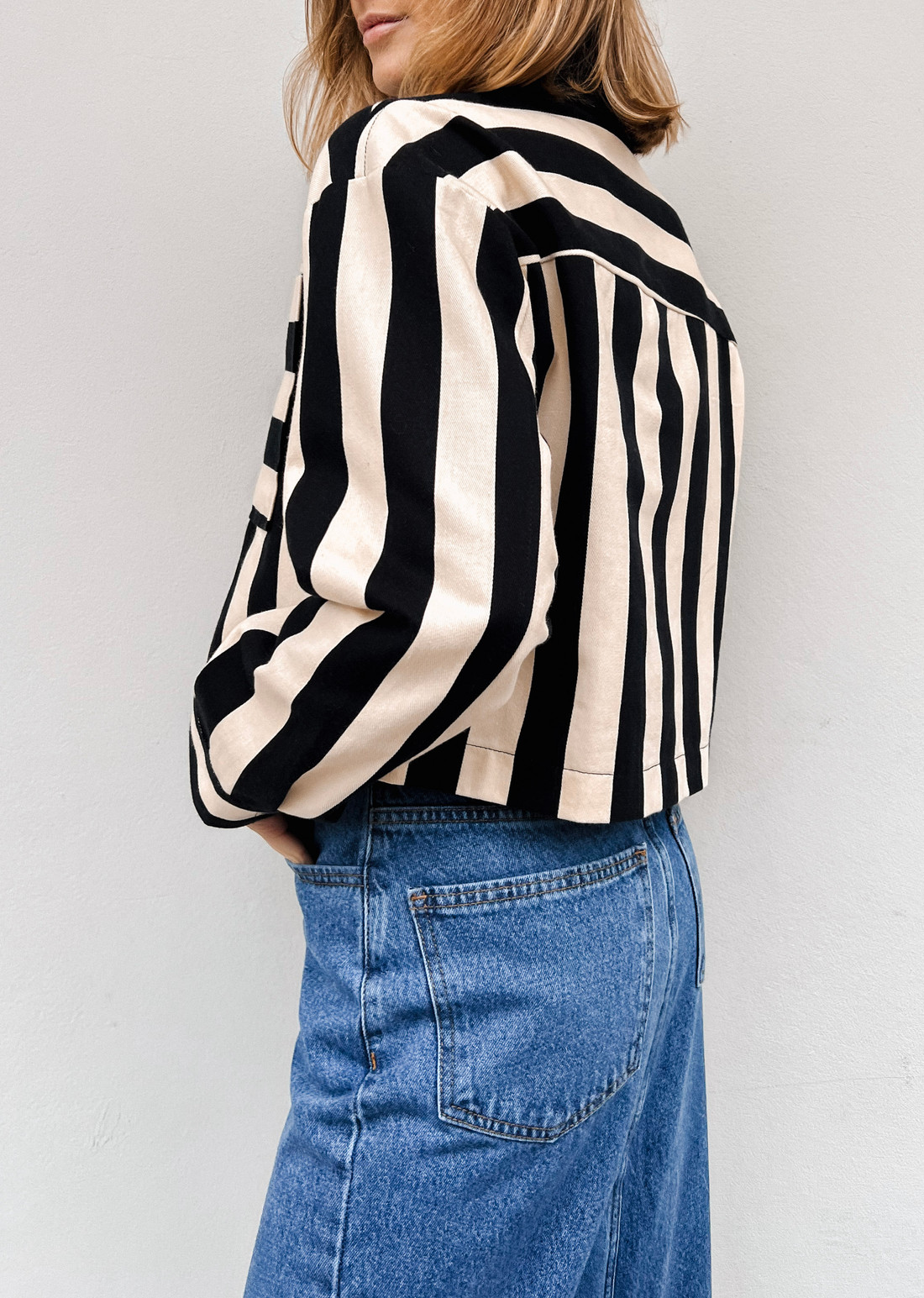 Jaqueta Feminina Toscana Listrada - Mini Moni