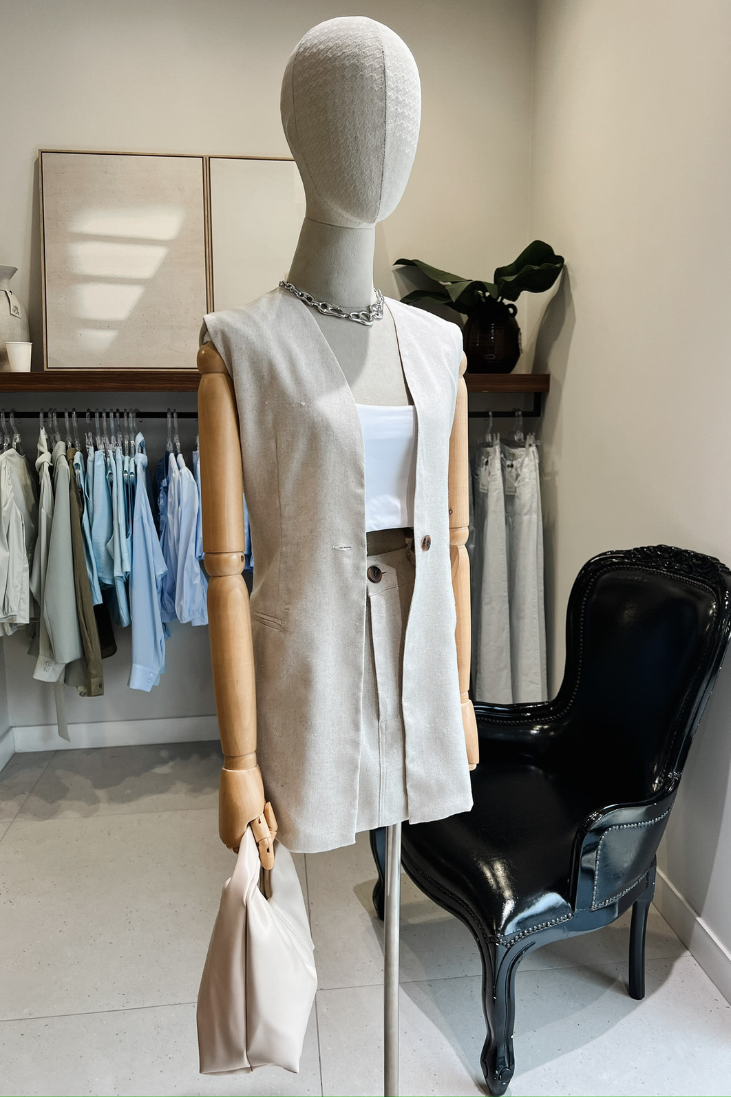 Shorts Saia Natural Celina - Mini Moni