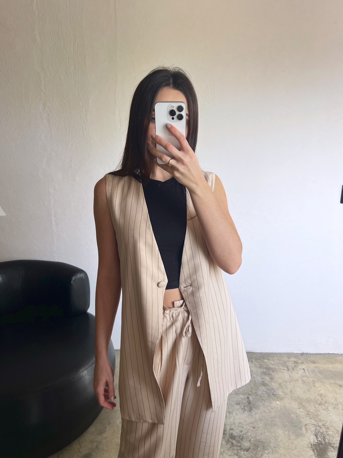 Colete Listrado Feminino Ester - Mini Moni