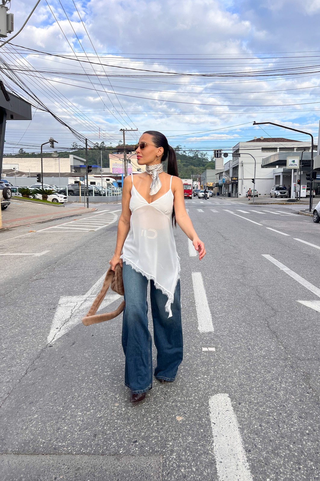 Blusa Branca Elis - MiniMoni Blusa Branca Elis - MiniMoni