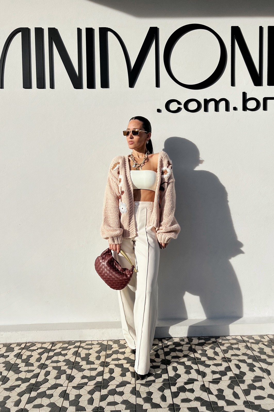 Cardigam  Nozes Floral Carlota - MiniMoni