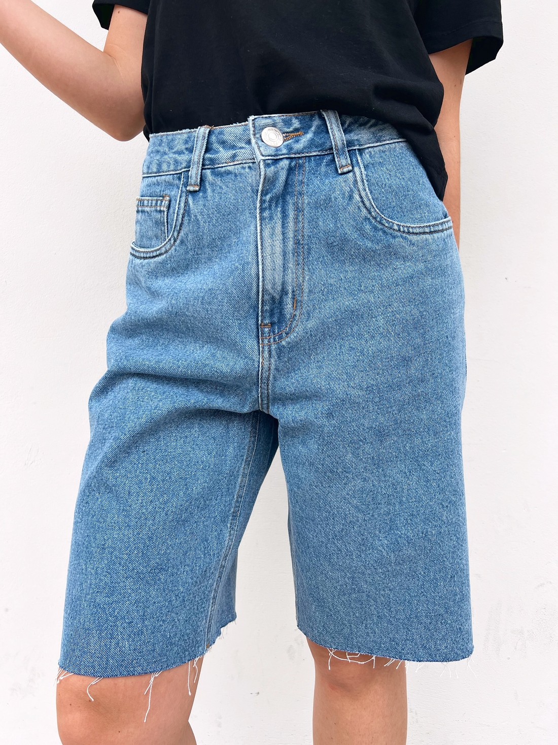 Bermuda Jorts Feminina Denim Antônia - Mini Moni