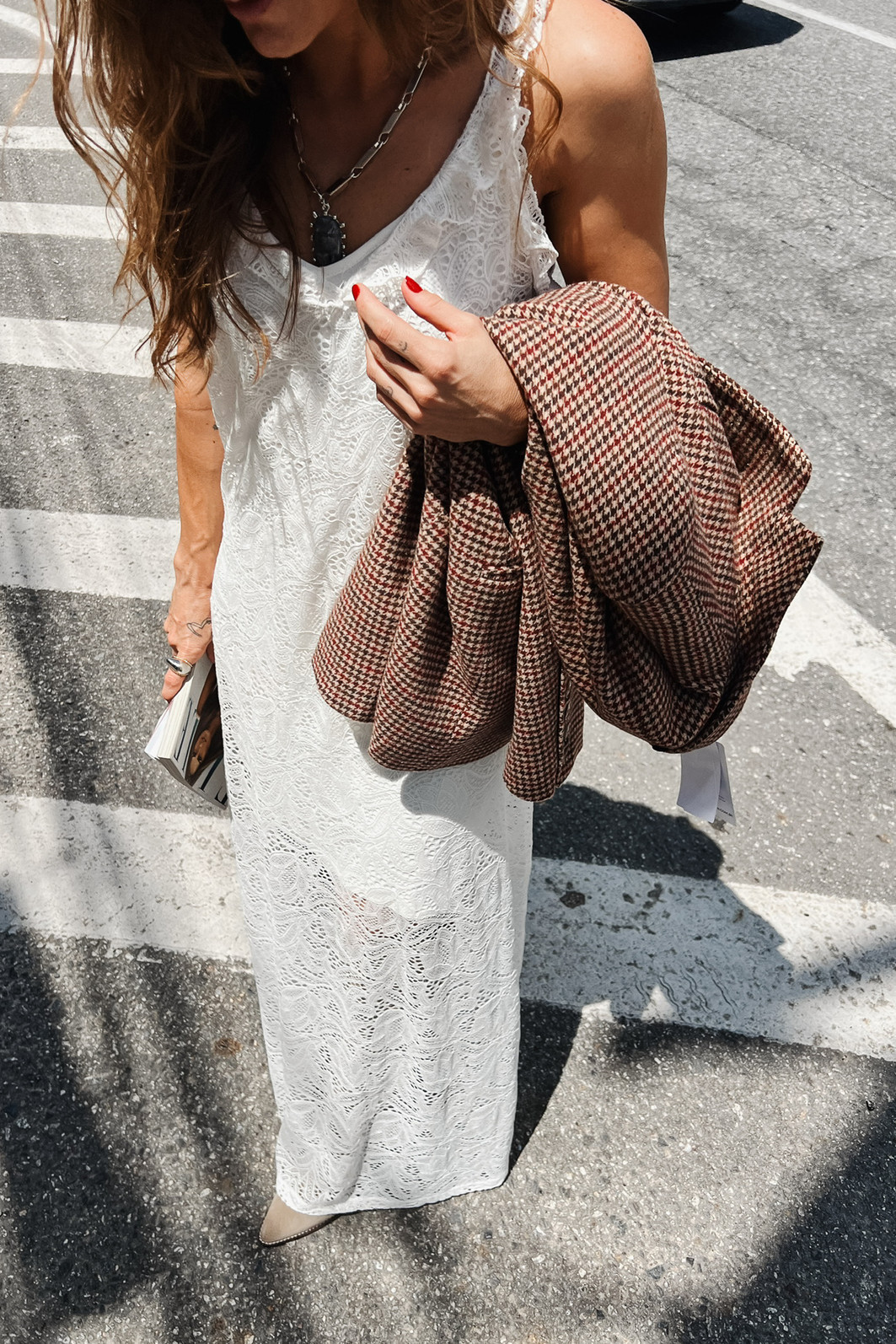 Vestido de Renda Marquesa Off-White - Mini Moni Vestido de Renda Marquesa Off-White - Mini Moni