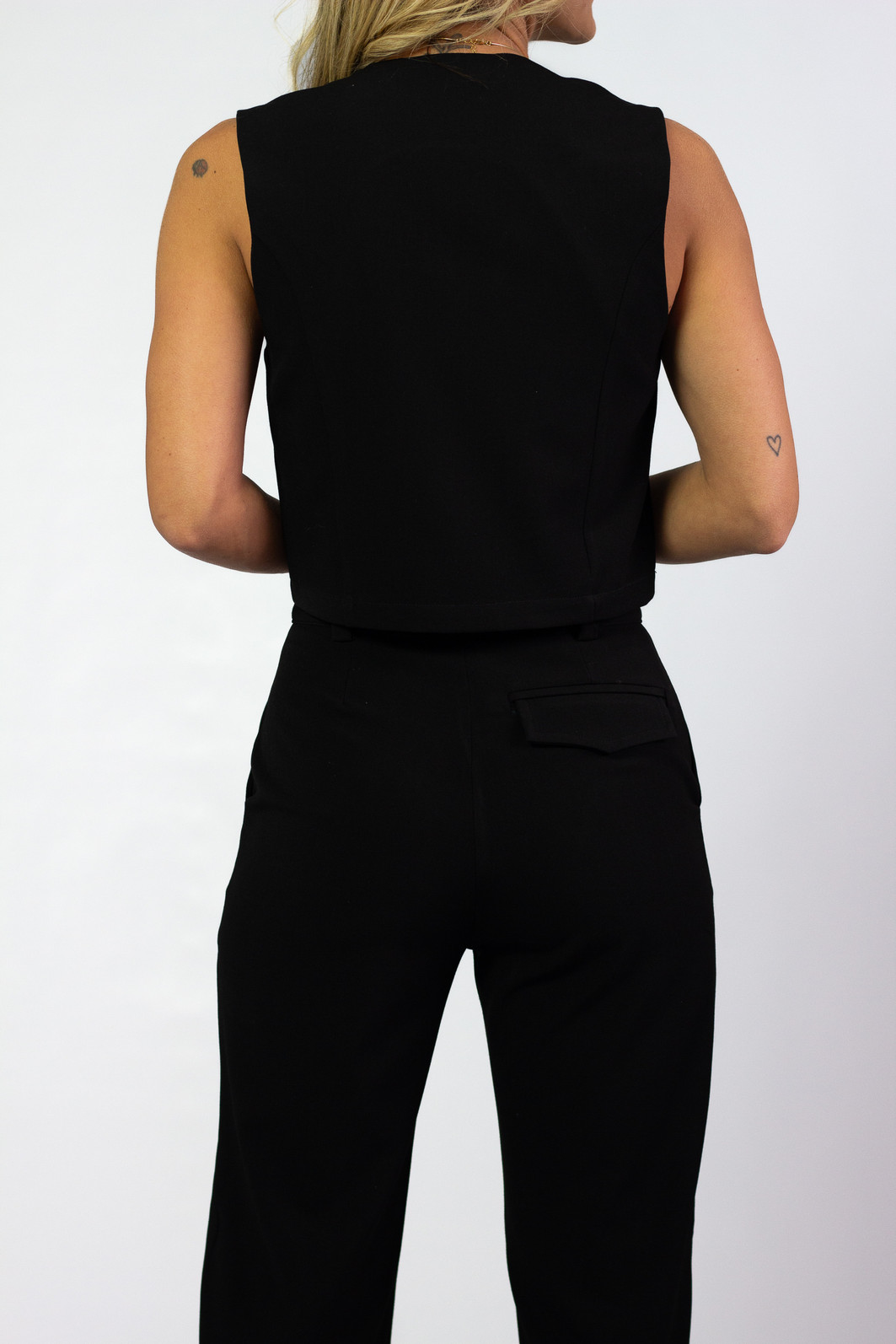 Calça de Alfaiataria Jeorgia Preto - Mini Moni