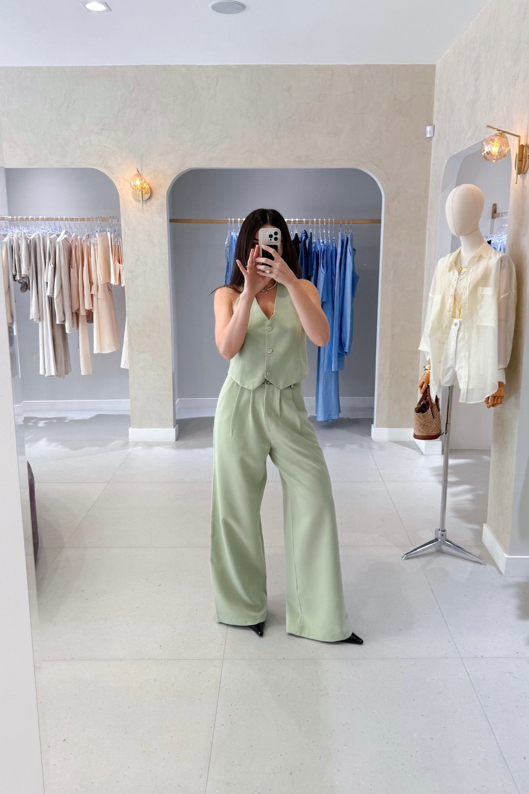 Calça Pantalona Alfaiataria Julieta - MiniMoni Calça Pantalona Alfaiataria Julieta - MiniMoni