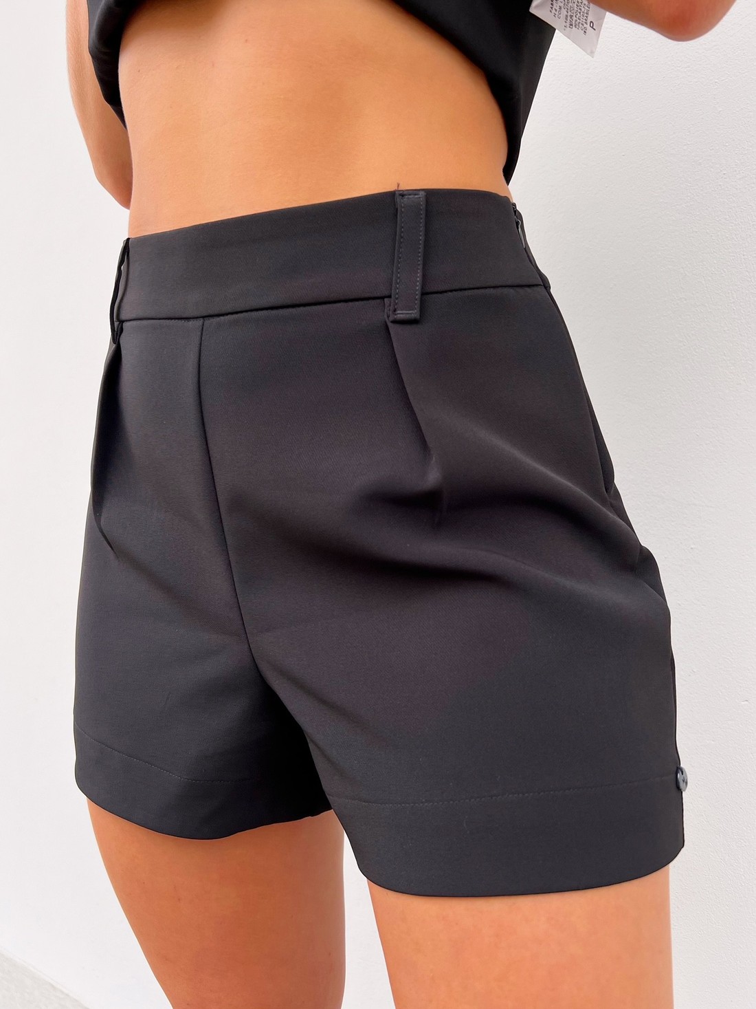 Shorts Preto Alfaiataria Marina Shorts Preto Alfaiataria Marina
