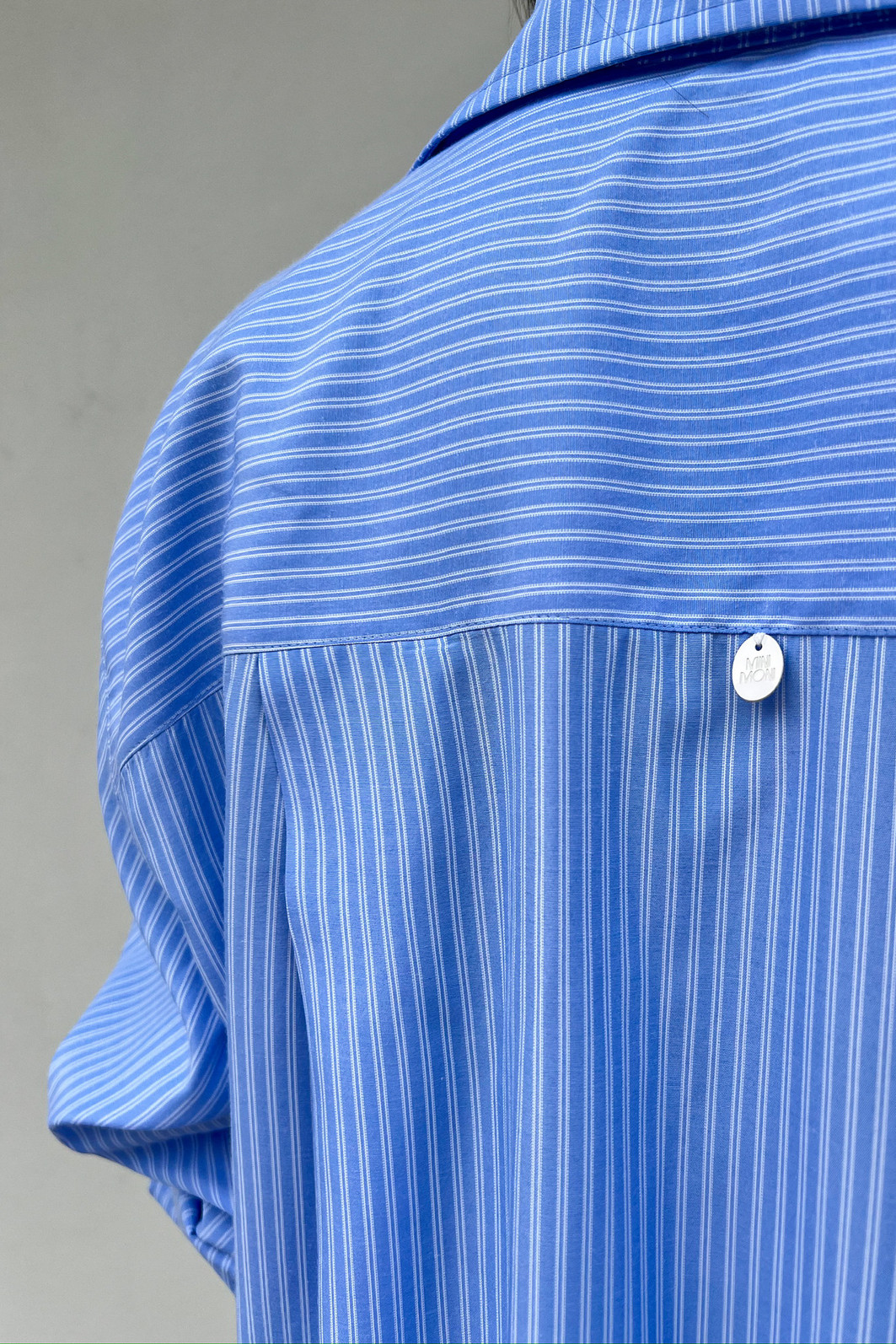 Maxi Camisa de Alfaiataria com Listras Santorini - Mini Moni