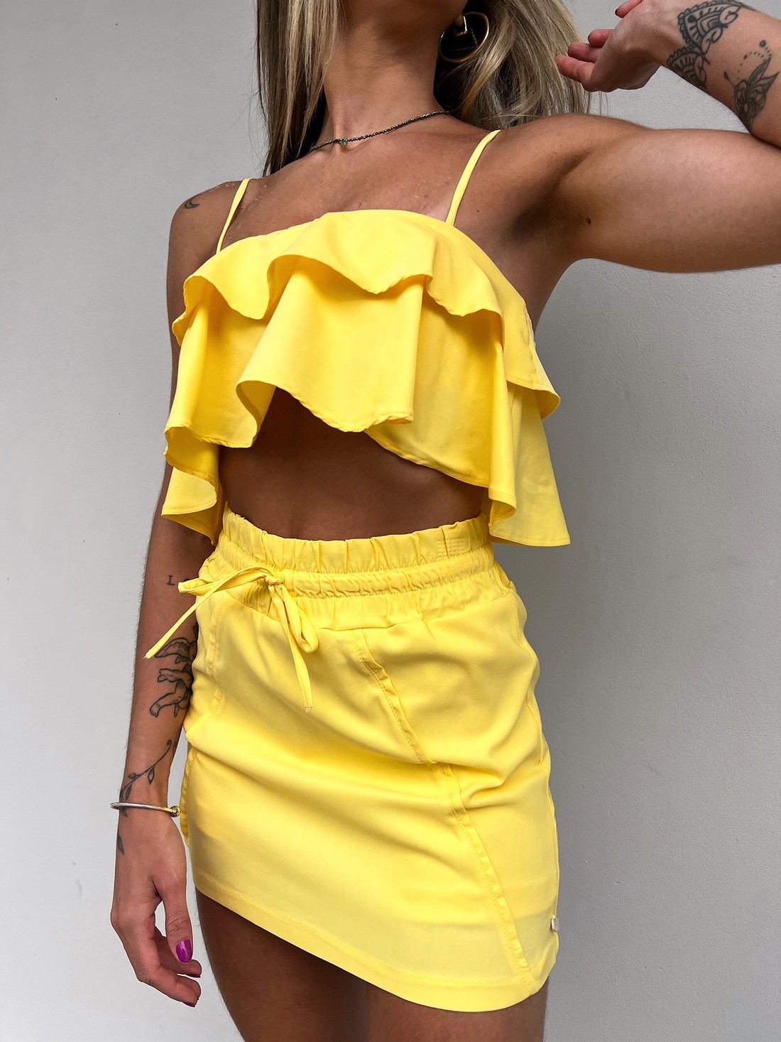 Shorts Saia Suellen Melão Shorts Saia Suellen Melão