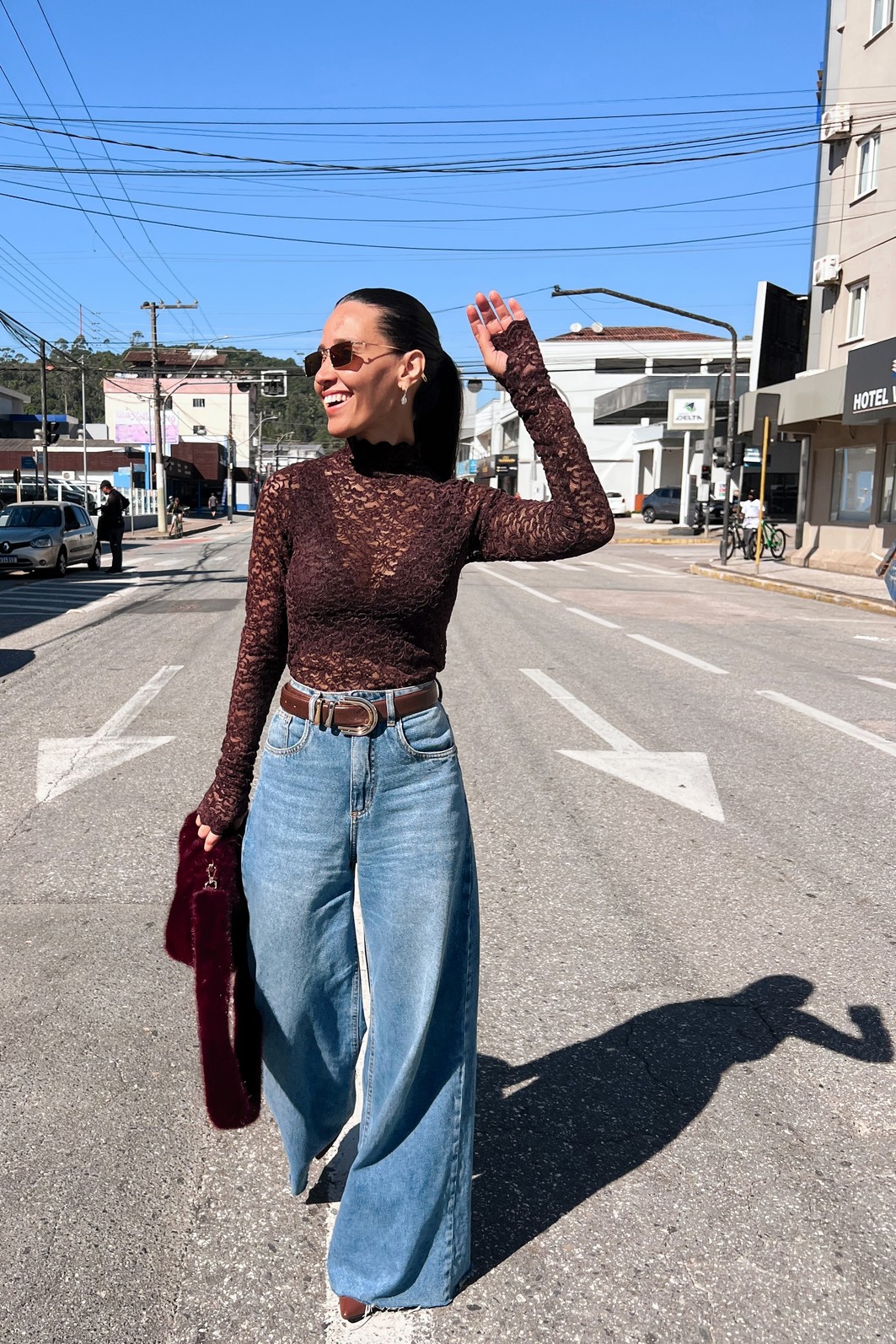 Blusa Cacau Carmel - MiniMoni Blusa Cacau Carmel - MiniMoni