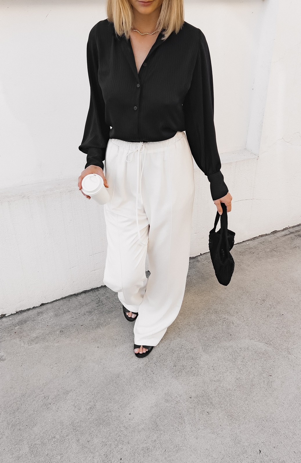 Camisa Feminina Preta Isadora - Mini Moni