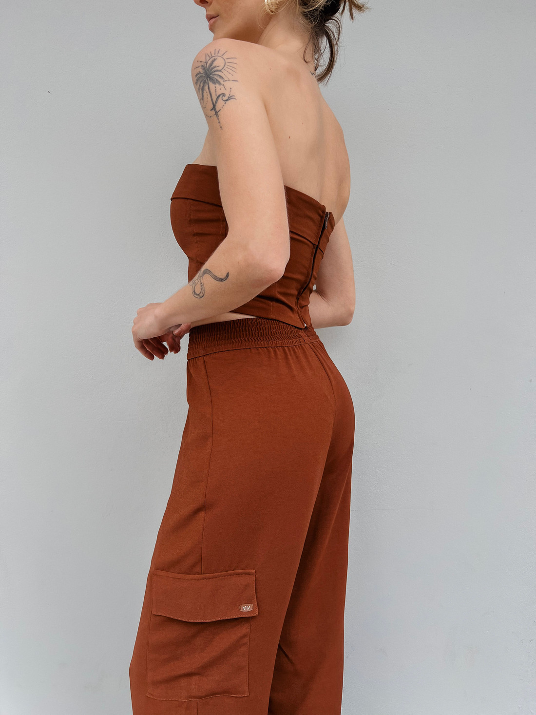 Top Corset Tomara Que Caia Carvalho Mel - Mini Moni