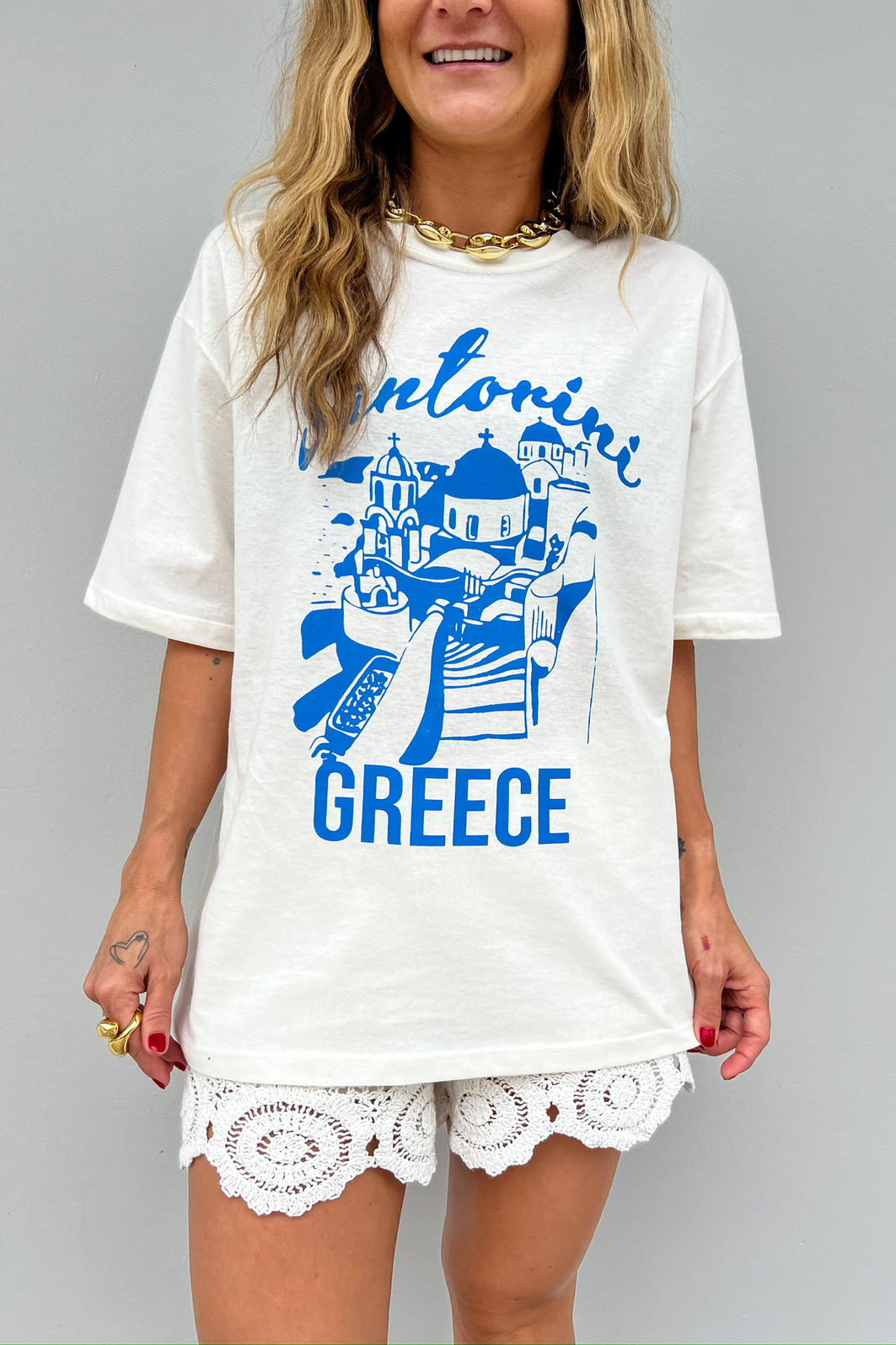 T-shirt Feminina Santorine - Mini Moni