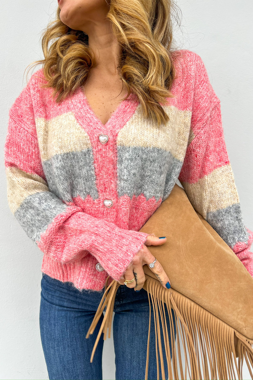 Casaco Vintage Carmo Rosa - Mini Moni Casaco Vintage Carmo Rosa - Mini Moni