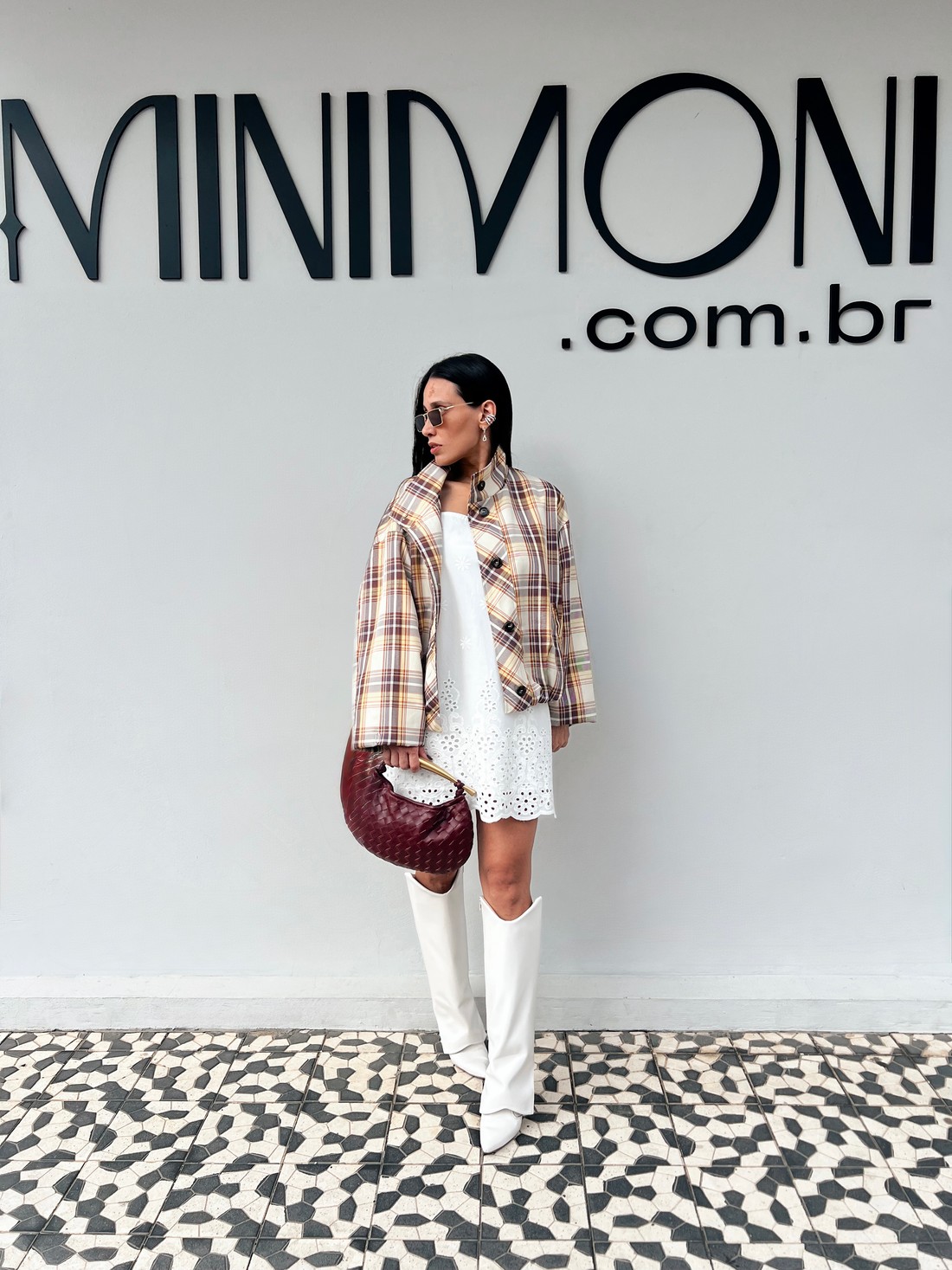 Jaqueta Bomber Xadrez Farmer - MiniMoni Jaqueta Bomber Xadrez Farmer - MiniMoni