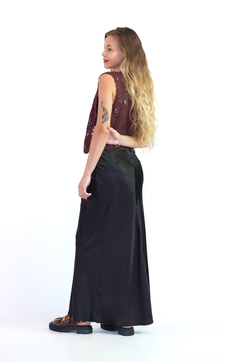 Blusa Feminina Crochê Florinda Vinho - Mini Moni