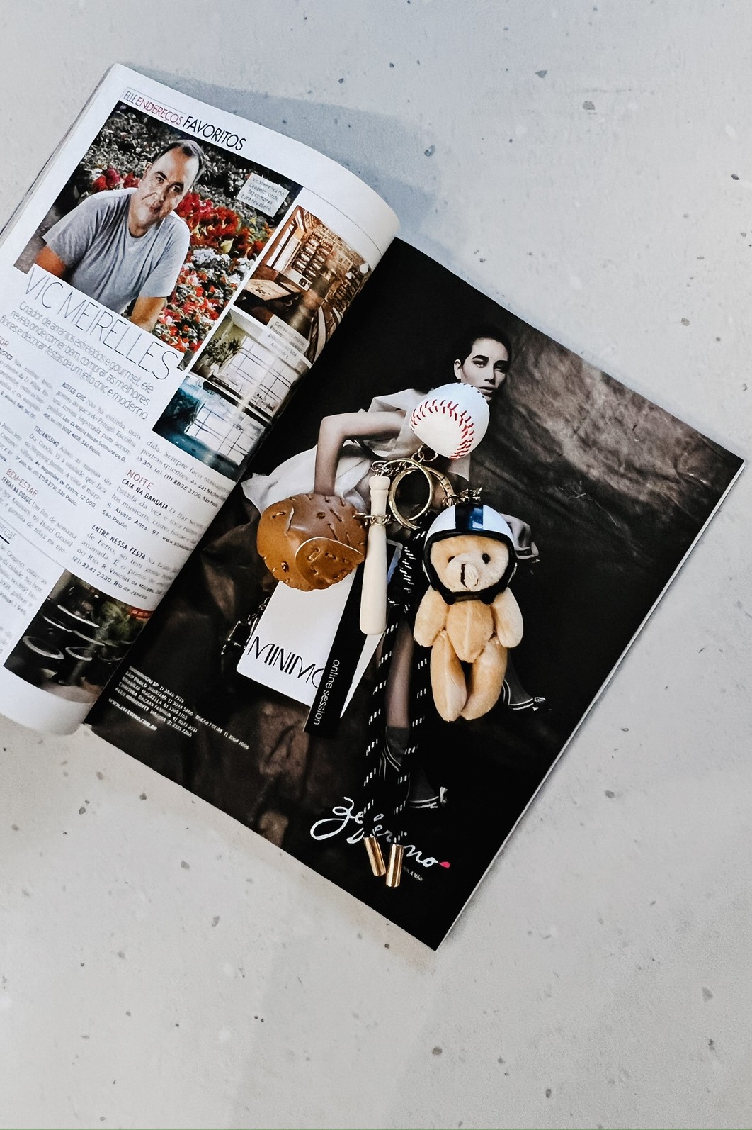 Chaveiro Urso Basebol- MiniMoni Chaveiro Urso Basebol- MiniMoni