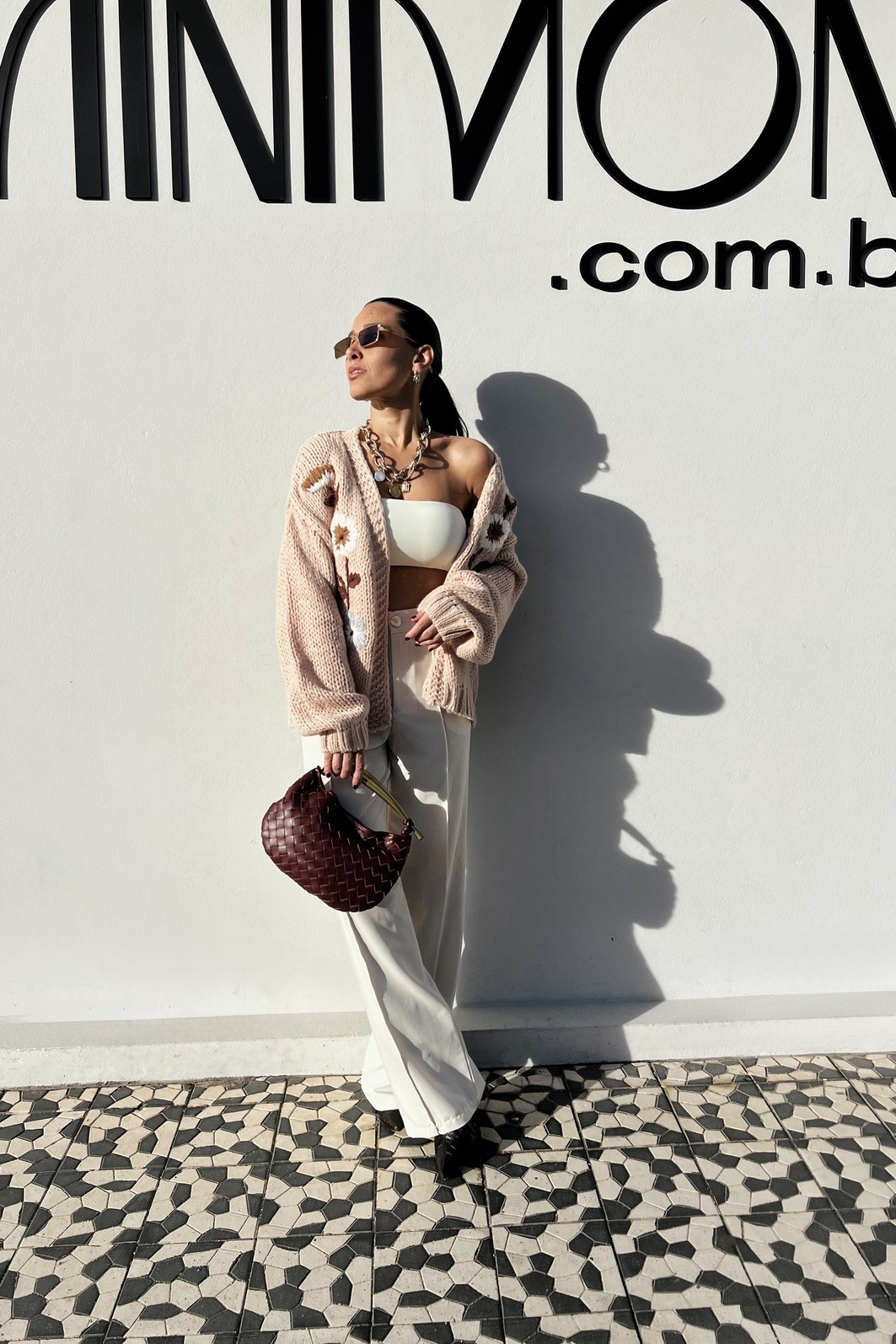 Cardigam  Nozes Floral Carlota - MiniMoni