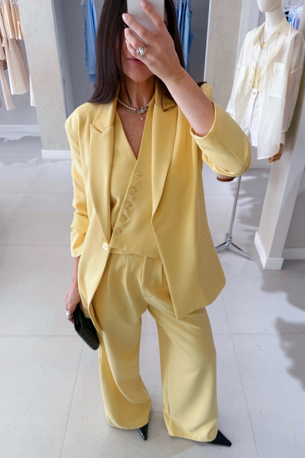 Calça Pantalona Alfaiataria Julieta - MiniMoni Calça Pantalona Alfaiataria Julieta - MiniMoni