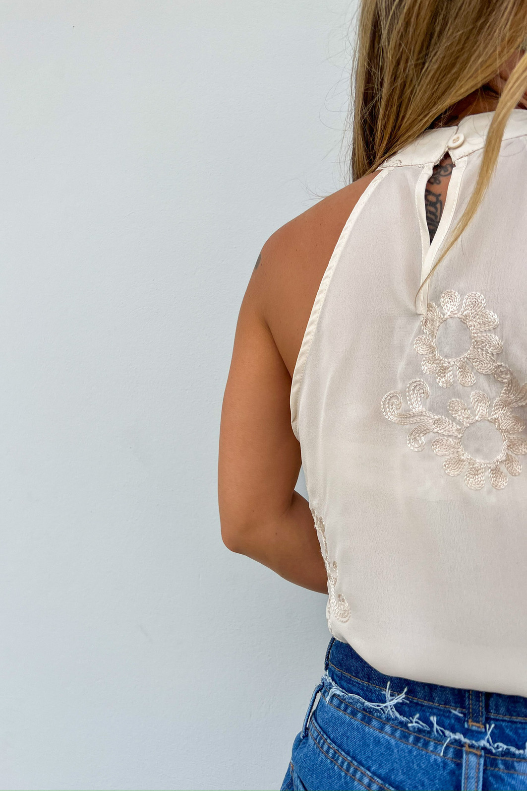 Blusa Nadador Bordada Nozes Aurora - Mini Moni Blusa Nadador Bordada Nozes Aurora - Mini Moni