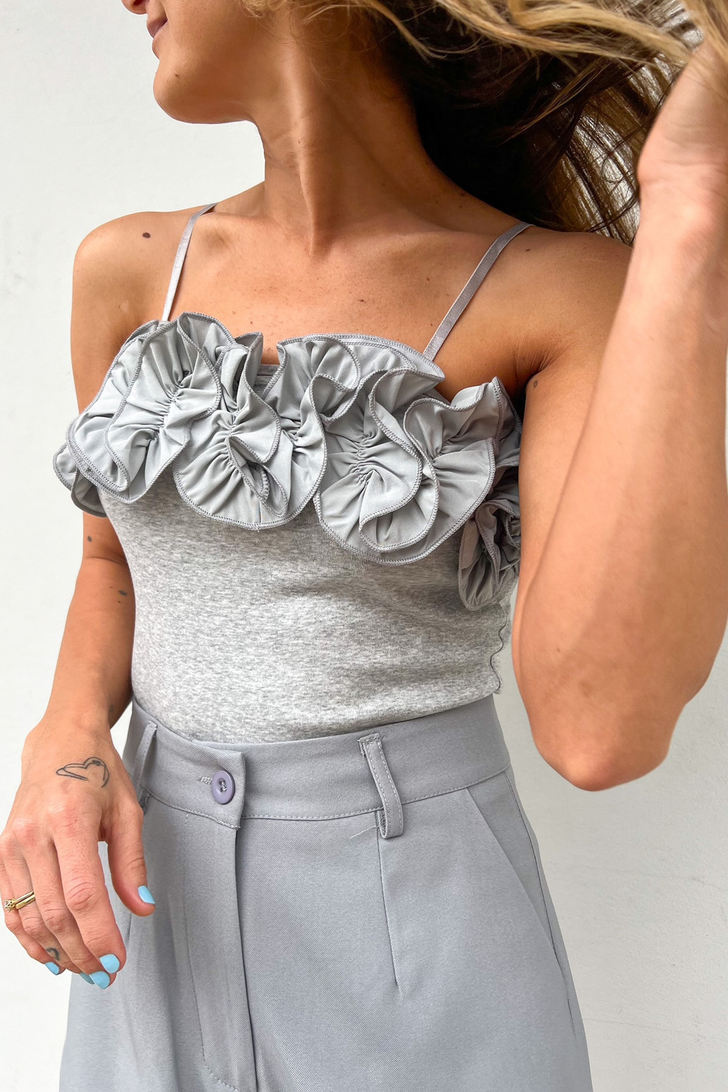 Body Feminino de Flor Mescla Jardim - Mini Moni Body Feminino de Flor Mescla Jardim - Mini Moni