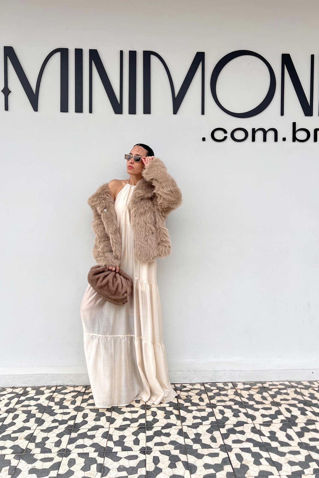 Casaco Nozes De Pelo Belinda - MiniMoni Casaco Nozes De Pelo Belinda - MiniMoni