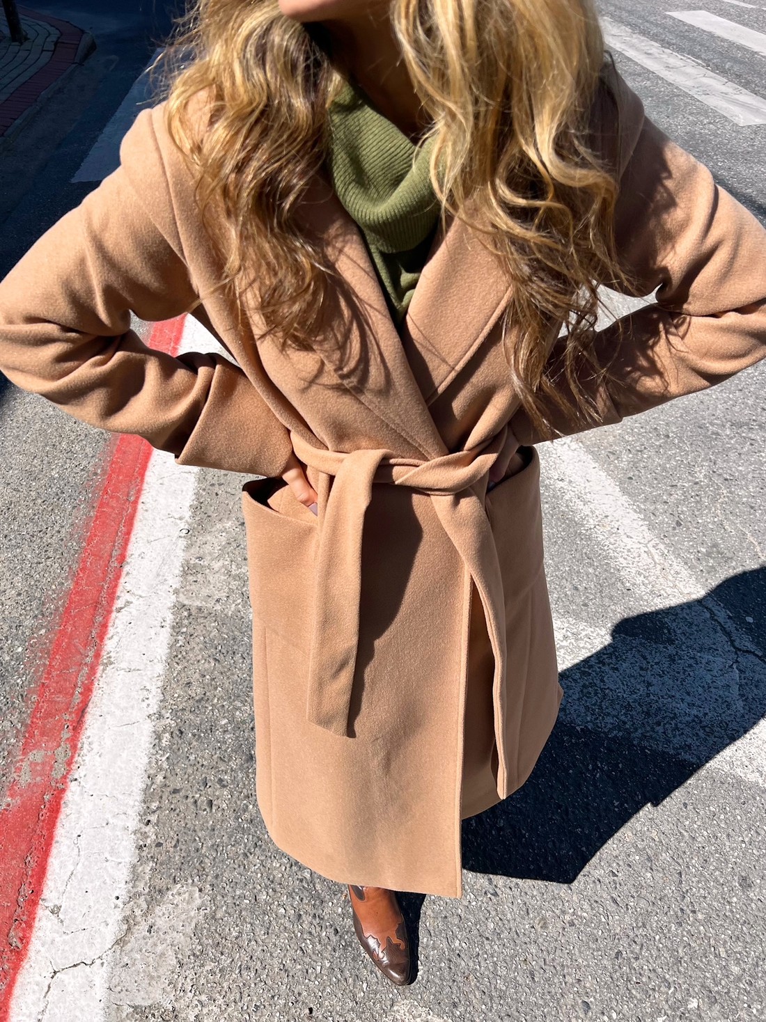 Sobretudo Lã Batida Soraya Café Gelado