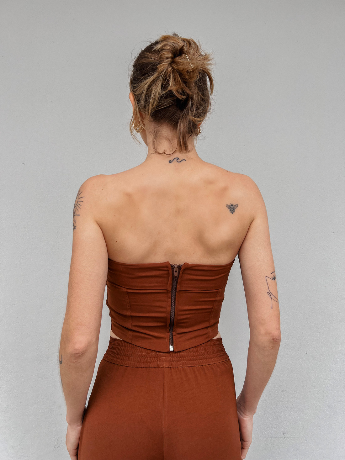 Top Corset Tomara Que Caia Carvalho Mel - Mini Moni